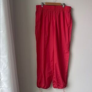 NWT Athleta Rise Pant in Punch Pull On Nylon Blend Athleisure Travel Size M